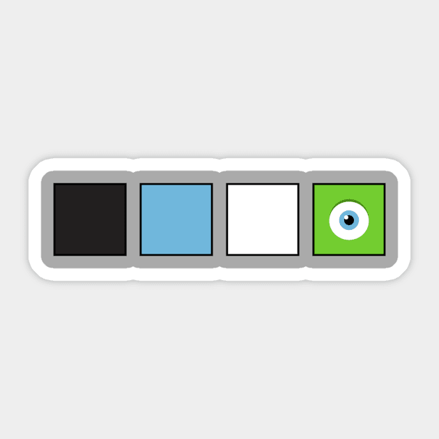 Wazowski Color Palette Sticker by disneyteez